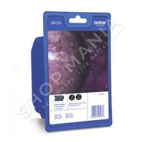 BROTHER - MULTIPACK NGJYRË E ZEZË LC1220BKBP2 LC-1220