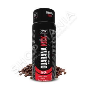 QNT - SUPLEMENT USHQIMOR PARA STERVITJES PER RRITJEN E ENERGJISE & FOKUSIT ME KAFE "GUARANA KICK"  - 80ML