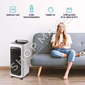 MEGA MAX PRO - NGROHES & FTOHES AJRI 3NE1 80W "AIR COOLER & HEATER" - MM1208