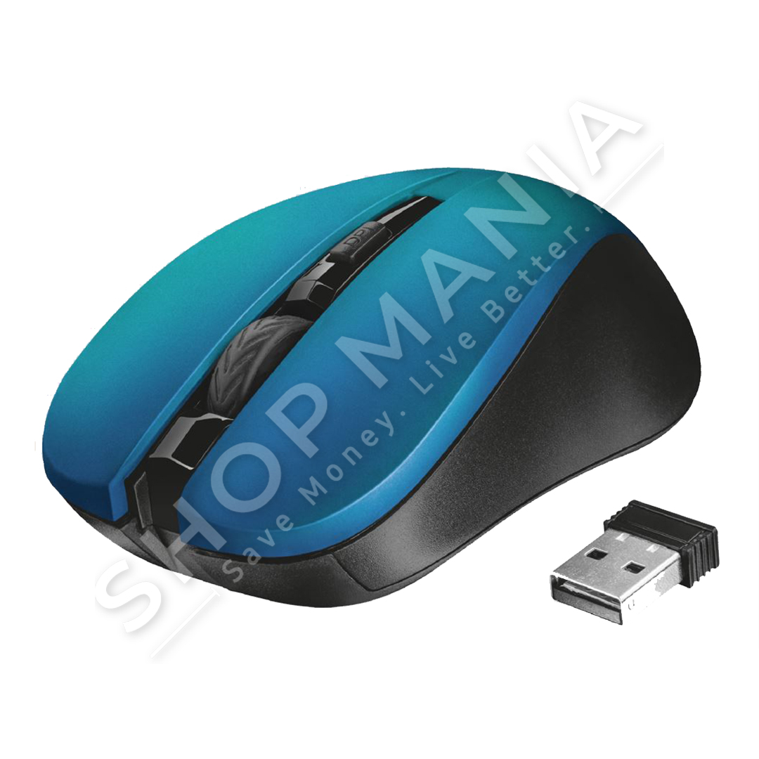 TRUST - MOUSE OPTIK WIRELESS "BLACK BLUE"
