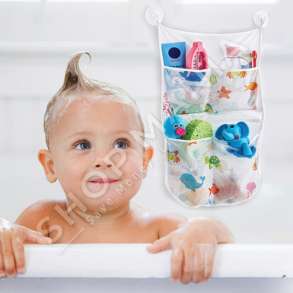 BABY JEM - ORGANIZUES I LODRAVE TE DUSHIT "BATH TOYS ORGANIZER WHITE"