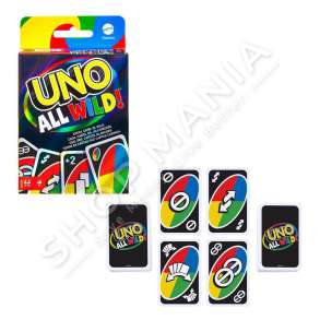 MATTEL - LOJE ME LETRA UNO +7VJEC "PLAYING CARDS UNO ALL WILD A" - 194735070633