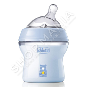 CHICCO - SHISHE ME BIBERON SILIKONI 250ML/+2MUAJSH "FEEDING BOTTLE NATURAL FEELING BIMBO DECORATO" - 8058664153640