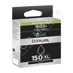 LEXMARK -  ORIGJINALE KARTUÇË ME BOJË NGJYRË E ZEZË 14N1614E 150 XL RRETH 750 FAQE, KAPACITET I LARTË