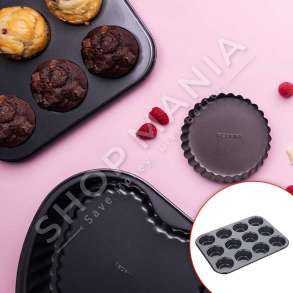 PEDRINI - TAVE PER MUFFIN ME 12 FORMA RRETHORE - 35.5X26.5X3CM