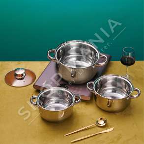 KAISA VILLA - SET KUZHINE ME 3 TENXHERE - 6647578010662