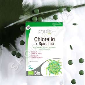 PHYSALIS - SUPLEMENT PER PASTRIMIN E MELCISE & RRITJEN E IMUNITETIT "CHLORELLA & SPIRULINA" - 200 TABLETA