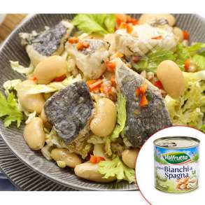 VALFRUTTA - FASULE TE KONSERVUARA "BIANCHI DI SPAGNA" - 410G