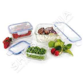 BORGONOVO - TAS DREJTKENDOR QELQI ME KAPAK HERMETIK - 20X15X8CM