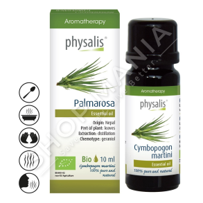 PHYSALIS - VAJ PALMAROSA PER QETESIMIN & HIDRATIMIN E LEKURES 10ML "PALMAROSA CYMBOPOGON MARTINI"