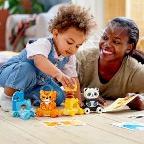 LEGO "DUPLO ANIMAL TRAIN" - 15 PJESE, +1 VJEC E GJYSME