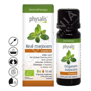 PHYSALIS - VAJ QE NDIHMON NE TRETJE & LEHTESIMIN E FRYRJES SE BARKUT 10ML "REAL MARJORAM ORIGANUM MAJORANA"
