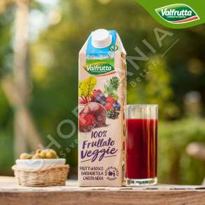 VALFRUTTA - LENG ME PANXHAR TE KUQ, KAROTE TE ZEZE & FRUTA PYLLI - 1L