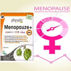 PHYSALIS - SUPLEMENT QE KONTRIBUON NE KONFORTIN MENDOR/FIZIK GJATE PERIUDHES E MENOPAUZES "MENOPAUZE+" - 30 TABLETA