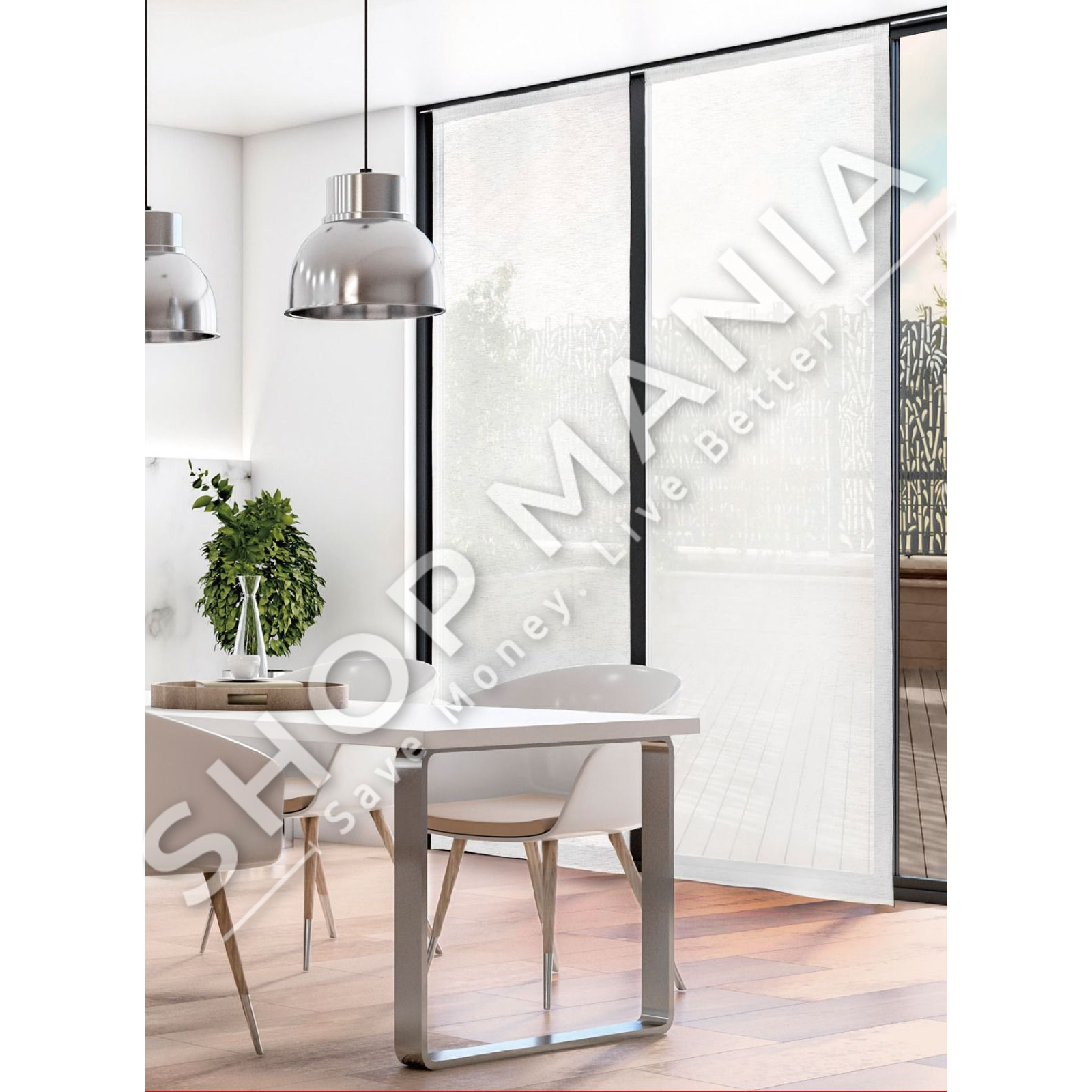 SET 2 PERDE 60X240CM "E BARDHE" - 8023788039750