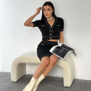 SET ME FUND & CROP TOP - SHKS-48