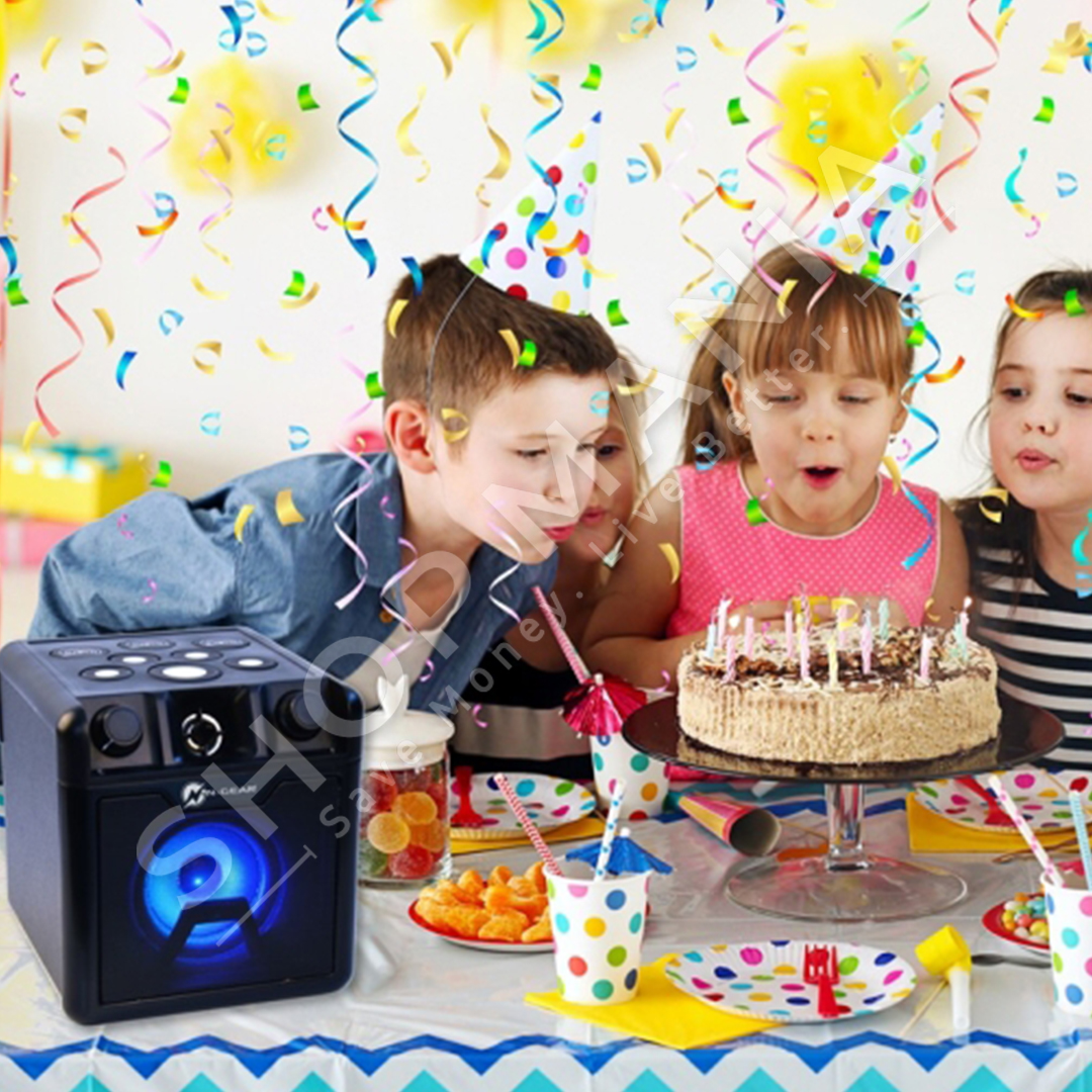 N-GEAR - BOKS PORTATIV ME BLUETOOTH; MIKROFON & SHKOPINJ DAULLEJE 50W "BLUETOOTH PARTY SYSTEM N-GEAR BLOCK DRUM 420 WITH MICROPHONE" - 8719327187548