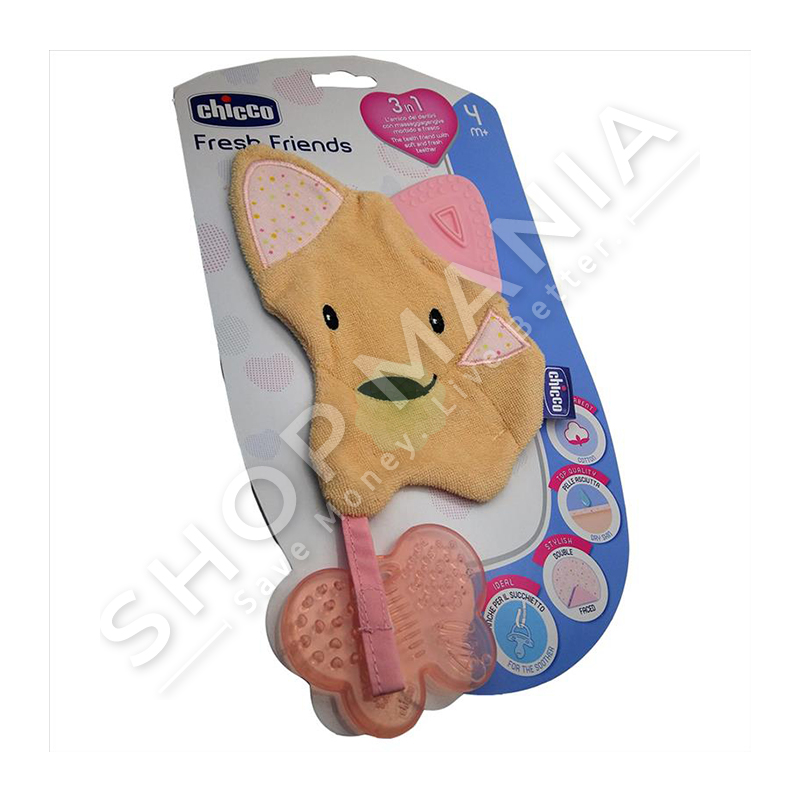 CHICCO - MASAZHUES PER GINGIVAT NE FORME QENUSHI ROZE "FRESH FRIEND" +4 MUAJ