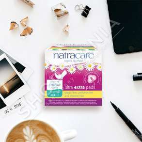 NATRACARE - PECETA HIGJIENIKE MUJORE ME PAMBUK ORGANIK "ULTRA EXTRA - NORMAL" - 12 COPE