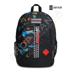 SEVEN - CANTE SHKOLLE ME PORTE USB "ADVANCED BACKPACK - SCRATCHY BOY"