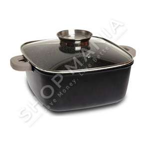 NAVA - TENXHERE KATRORE ME KAPAK QELQI "VESHJE GURI - FUNTZIO" - Ø24CM