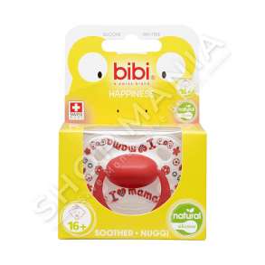 BIBI - BIBERON FALLCO SILIKONI "NATURAL - I LOVE MAMA/PAPA IS THE BEST" +16 MUAJ