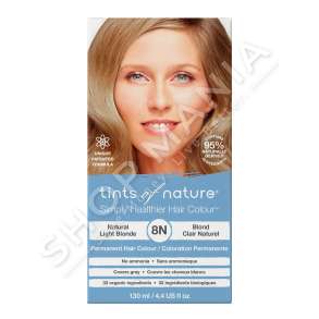 TINTS OF NATURE - BOJE FLOKESH "8N NATURAL LIGHT BLONDE - 130ML" - 704326100801