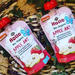 HOLLE - PURE/LENG ME MOLLE, BANANE & DARDHE "APPLE ANT - ORGANIC" - 100G, +6 MUAJ