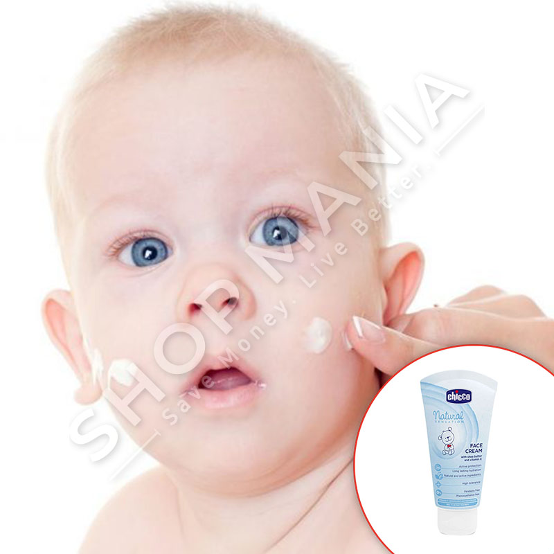 CHICCO - KREM PER FYTYREN  ME GJALPE SHEA & VITAMINE E "NATURAL SENSATION" - 50ML, +0 MUAJ