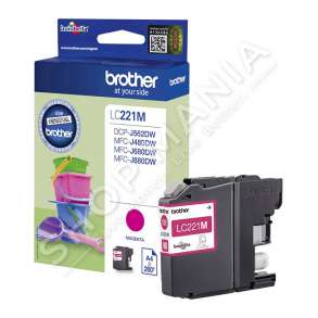 BROTHER - KARTUÇË ME BOJË NGJYRË MAGENTA LC221M LC-221 DERI NË 260 FAQE 3.9ML