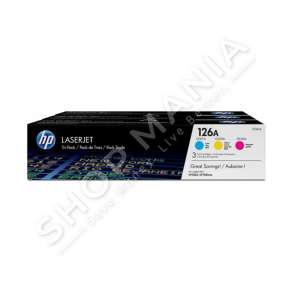 HP - MULTIPACK NGJYRË E KALTËR / NGJYRË MAGENTA / NGJYRË E VERDHË CF341A 126A 3 TONER 126A: C+M+Y