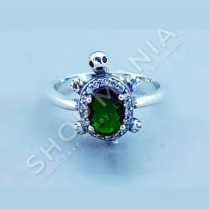 UNAZE ARGJEND ME GUR ZIRKON "RRETHORE - JESHILE"