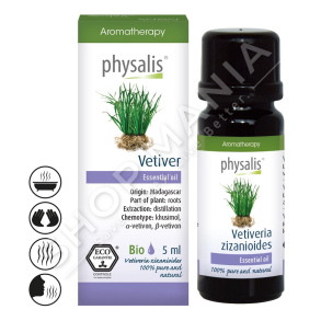 PHYSALIS - VAJ VETIVER PER ZBUTJEN E IRRITIMEVE & ME EFEKT RREGULLUES NE LEKURE 10ML "VETIVER VETIVERIA ZIZANIOIDES"