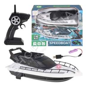 MOTOSKAF ME TELEKOMANDE & BATERI +3VJEC "MOTORBOAT REMOTE CONTROLLED BOAT RC"