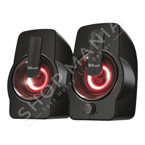 TRUST - BOKSE 2.0 STEREO 12W "GEMI RGB 2.0 SPEAKER BLACK" - 22948