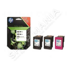 HP - MULTIPACK NGJYRË E ZEZË / NGJYRË E ZEZË SD518AE 300 3X KARTUÇA HP 300: 2 X CC640EE + 1 CC643EE