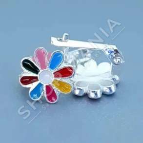 KARFICE ARGJEND ME GUR ZIRKONI "DIZAJN LULE" - DHA-BL1.3-178