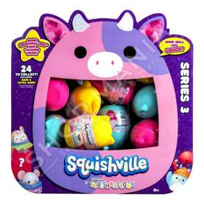 JAZWARES - SQUISHVILLE PREJ PELLUSHI SURPRISE +0MUAJSH "PLUSH SQUISHMALLOW SQUISHVILLE MINI MISTERY" - 191726403586