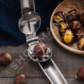 HAPESE GESHTENJASH "PORTABLE NUTCRACKER CHESTNUT CLIP STAINLESS STEEL"