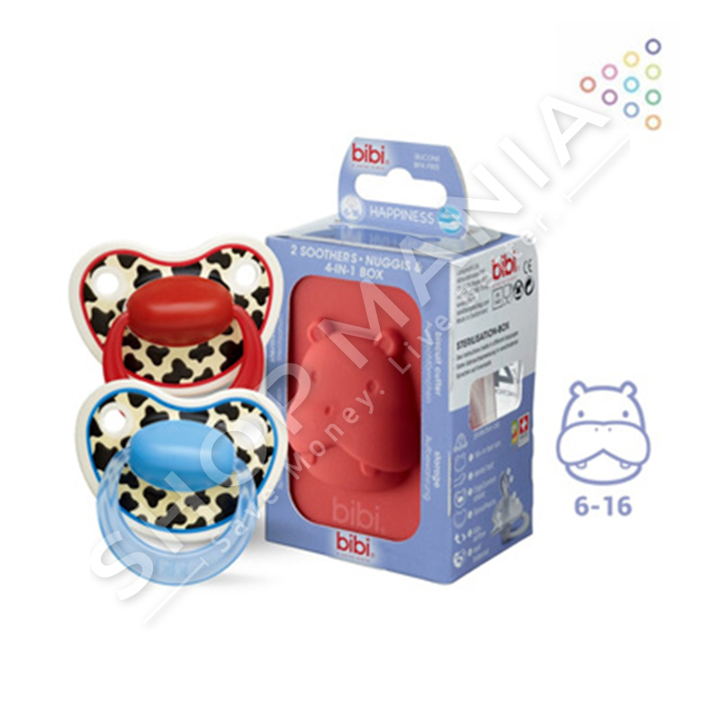BIBI - BIBERON FALLCO SILIKONI DENTAL "TIGER SWISS - DUO PREMIUM" 6-16 MUAJSH