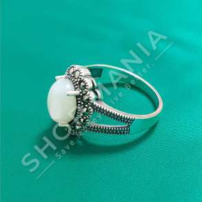 UNAZE ARGJEND ME GUR ZIRKON "PERLE - E BARDHE"