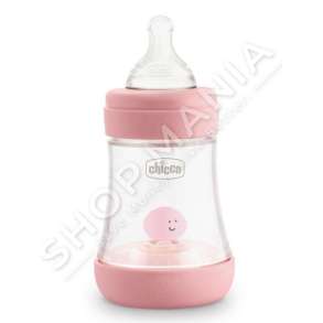 CHICCO - SHISHE ME BIBERON SILIKONI 150ML/+0MUAJSH "FEEDING BOTTLE PERFECT 5 INTUI-FLOW" - 8058664121939