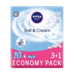 NIVEA - LETRA TE LAGURA PAKETIM EKONOMIK 3+1 "SOFT & CARE" - 252 COPE