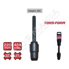 TONS FORM - ADAPTOR SDS PLUS 220MM - ET10367