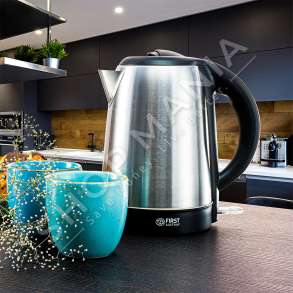 FIRST AUSTRIA - IBRIK ELEKTRIK 2200W/1.7L "STEEL KETTLE AUTOMATIC SWITCH-OFF" - FA-5409-7