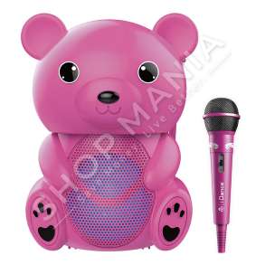 IDANCE - BOKS PORTATIV ME BLUETOOTH NE FORME ARUSHI 40W "BLUETOOTH SPEAKER IDANCE FUNKY BEAR PINK" - 4894367012754