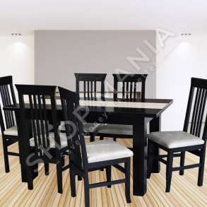 TAVOLINE NGRENIE E ZEZE ME SHIRIT PANA 140X80CM - A097-TAV