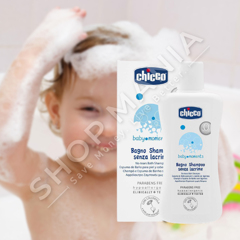 CHICCO - SHAMPO PER FEMIJE "BABY MOMENTS - NO TEARS" - 200ML, +0 MUAJ