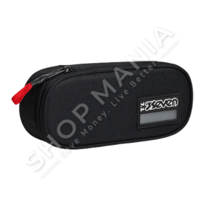 SEVEN - PORTOFOL SHKOLLE "ROUND PLUS PENCIL BAG FREETHINK UNISEX BLACK"