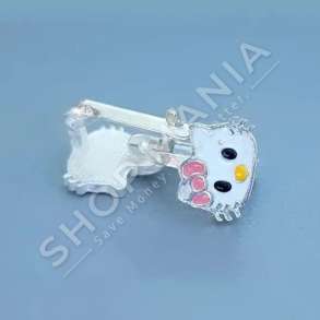 KARFICE ARGJEND ME GUR ZIRKONI "DIZAJN HELLO KITTY" - DHA-BL1.5-177